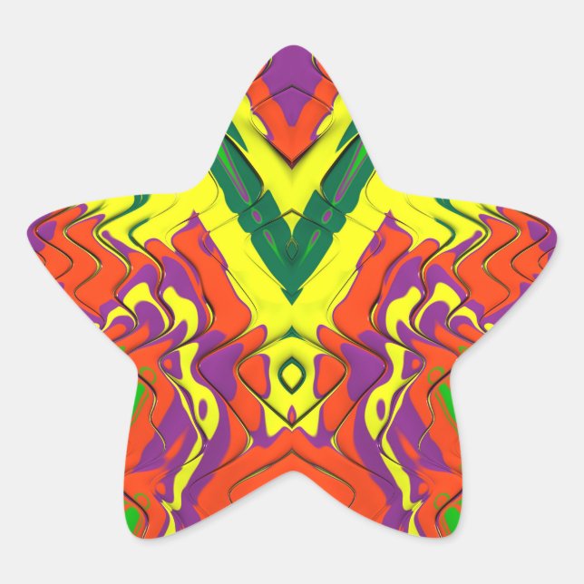  CHRISTMAS 3D STAR ~   STAR STICKER (Front)