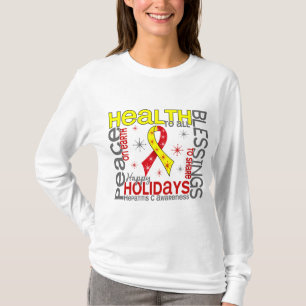 Christmas 4 Hepatitis C Snowflakes T-Shirt