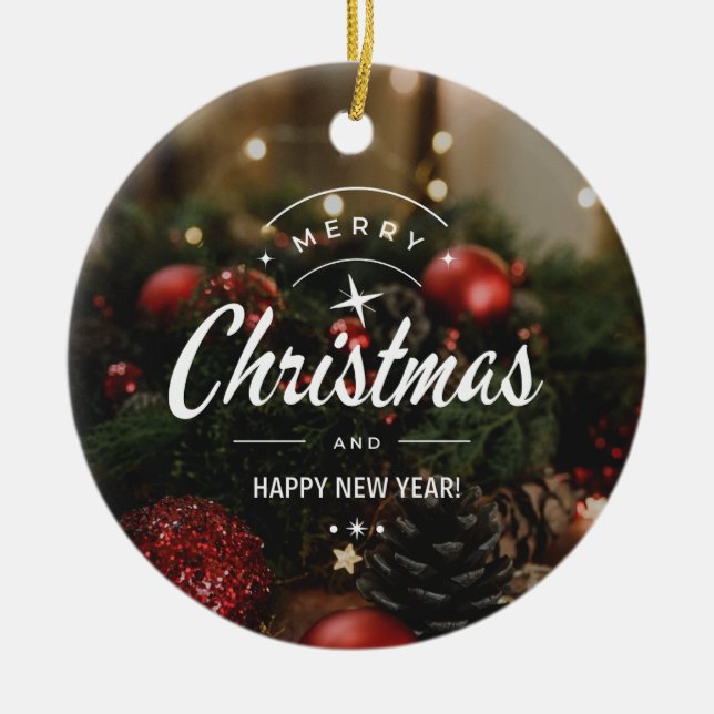 Christmas 5 ceramic tree decoration (Front)