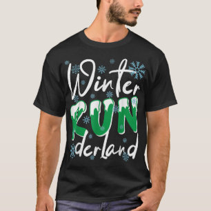 Christmas 5K Winter Run Derland Holiday Team Runni T-Shirt