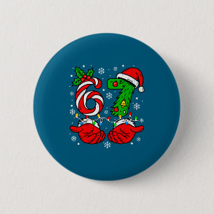 Christmas 67 Candy Cane Six Seven Meme Lights Sant 6 Cm Round Badge