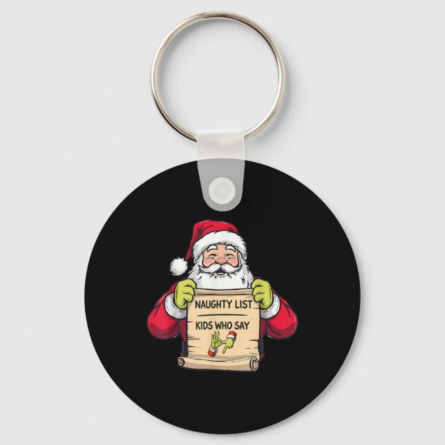 Christmas 67 Funny Santa 67 Six Seven 6 7 Meme Cus Key Ring (Front)