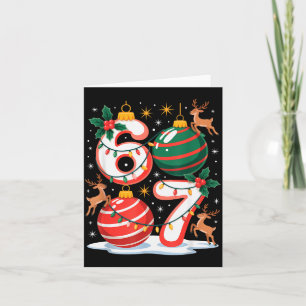 Christmas 67 Funny Xmas Six Seven Ugly Sweater 6-7 Card