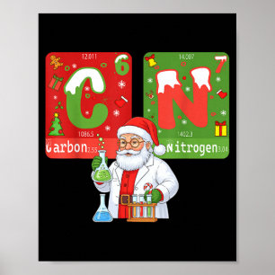 Christmas 67 Meme Science Chemistry Humor Periodic Poster