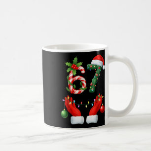 Christmas 67 Six Seven Meme Pajamas Holiday Gen Al Coffee Mug