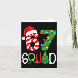 Christmas 67 Squad Funny Candy Cane And Lights Xma Card