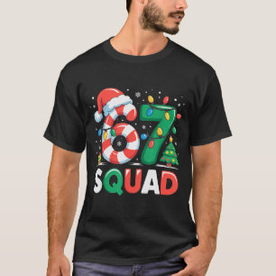 Christmas 67 Squad Funny Candy Cane Lights Holiday T-Shirt