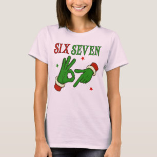 Christmas 67 Tee Funny Gen Z Meme Six Seven