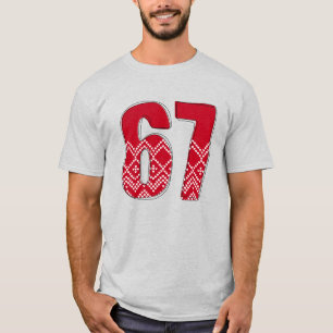 Christmas 67 Tee Six Seven Meme Holiday Numbers