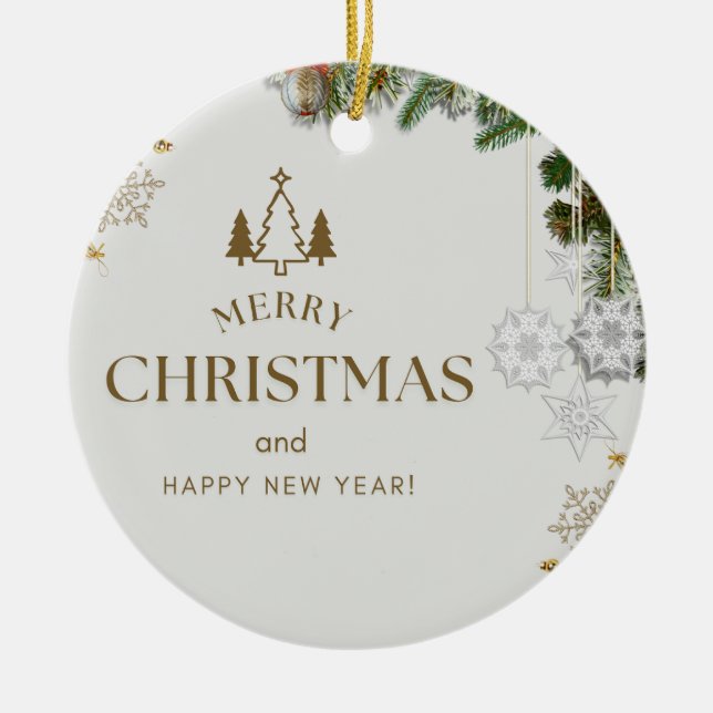 Christmas 6 ceramic tree decoration (Front)