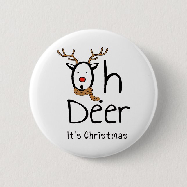 Christmas 6 Cm Round Badge (Front)