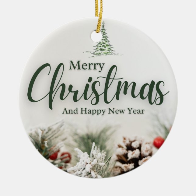 Christmas 7 ceramic tree decoration (Front)