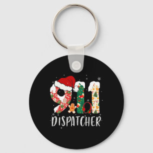 Christmas 911 Dispatcher Key Ring