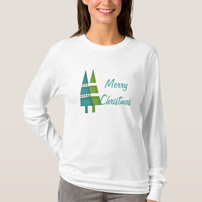 Christmas 9 :: Double Trees Merry Christmas Shirt (Front)