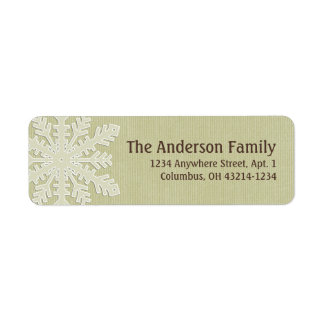 Christmas 9 : Snowflake 5 Return Address Labels
