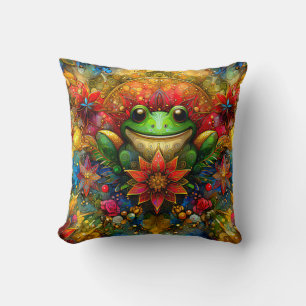 CHRISTMAS ~ A Frog's Christmas ~ Cushion