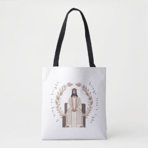 Christmas A King So Bright Jesus Neutrals Tote Bag