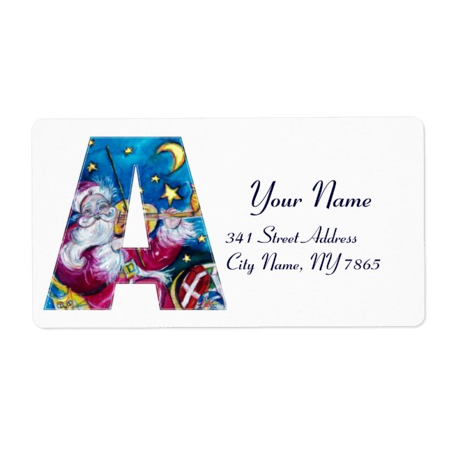 CHRISTMAS A LETTER / INSPIRED SANTA MONOGRAM (Front)