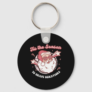 Christmas Aba Behaviour Therapy Retro Technician S Key Ring
