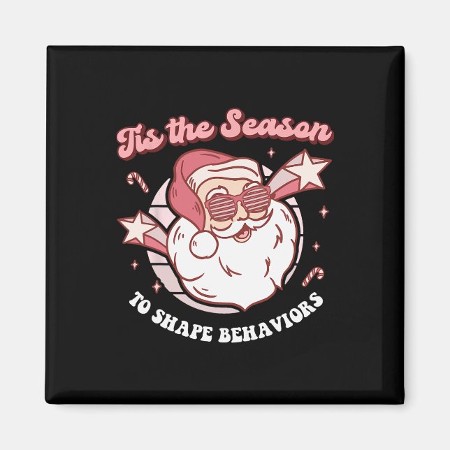 Christmas Aba Behaviour Therapy Retro Technician S Magnet (Front)