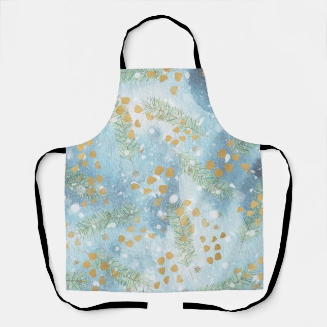 Christmas Abstract Art Apron (Front)