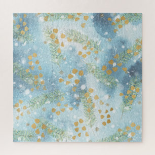 Christmas Abstract Art Jigsaw Puzzle