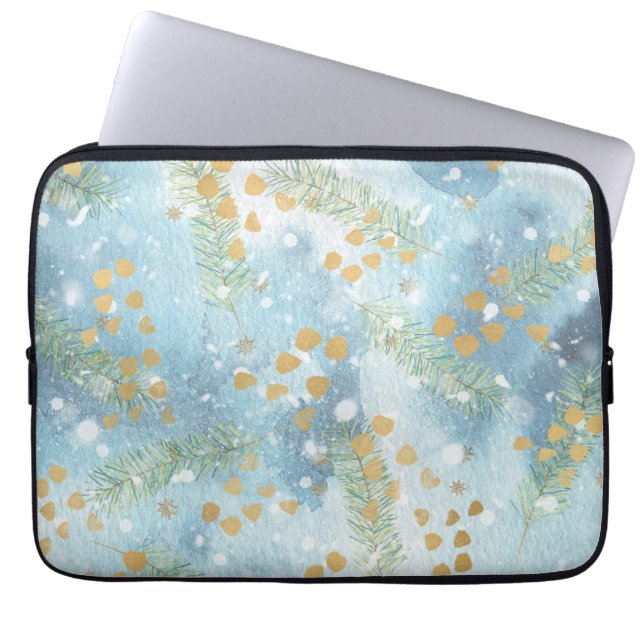 Christmas Abstract Art Laptop Sleeve (Front)