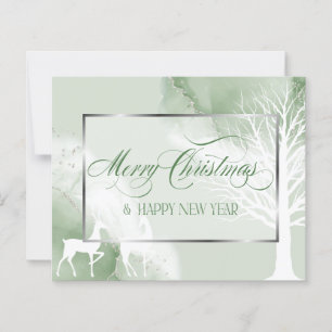 Christmas Abstract Budget Sage Winter Tree