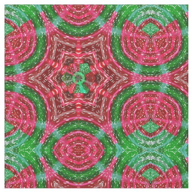 christmas abstract pattern fabric (Close Up)