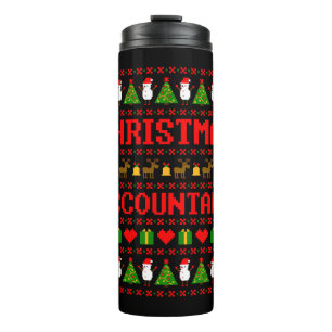 Christmas Accountant Thermal Tumbler