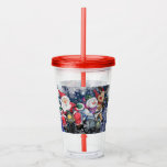 Christmas Acrylic Tumbler Happy Friends - Fun<br><div class="desc">Happy Christmas Friends MIGNED Painting Design</div>