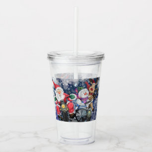 Christmas Acrylic Tumbler Happy Friends - Fun