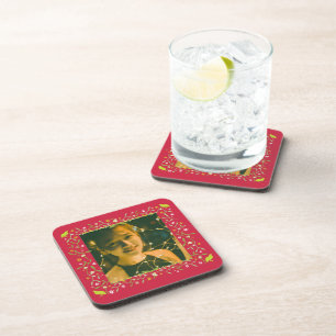 Christmas add your own photo frame coaster 6 set