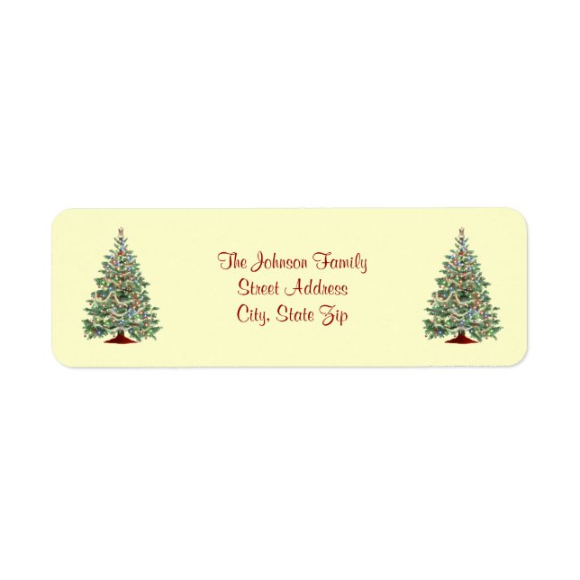 Christmas Address Label (Front)