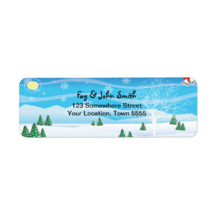 Christmas Address Label