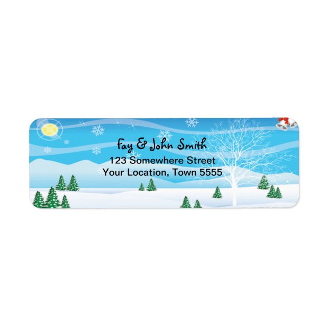 Christmas Address Label (Front)