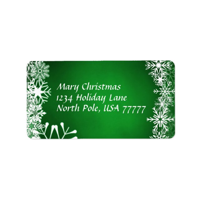 Christmas Address Label (Front)