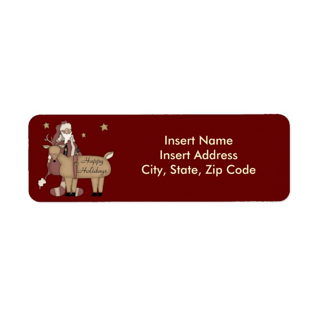 Christmas Address Label (Front)
