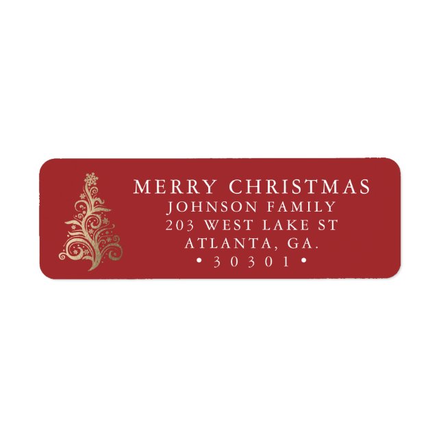 Christmas Address Labels (Front)