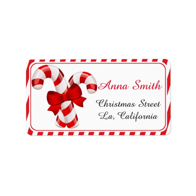 Christmas address labels, Christmas return labels, Label (Front)