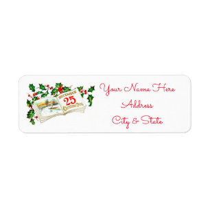 Christmas Address Labels/December 25th