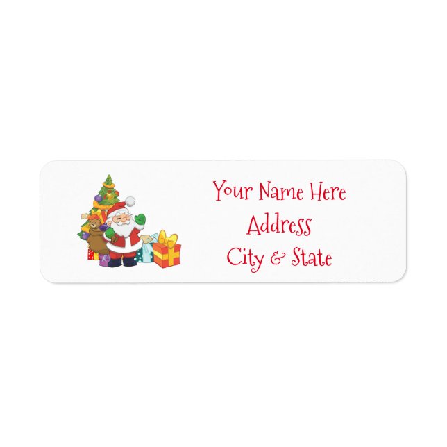 Christmas Address Labels/Santa Claus (Front)