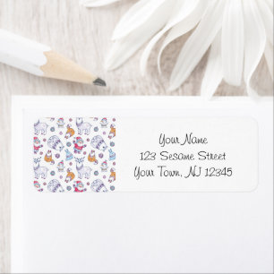 Christmas Address Labels – Santa & Holiday Animals