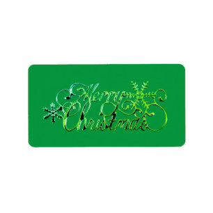 CHRISTMAS ADDRESS LABELS SEASONAL GREETINGS