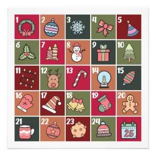 CHRISTMAS ADVENT CALENDAR 2023 POSTER