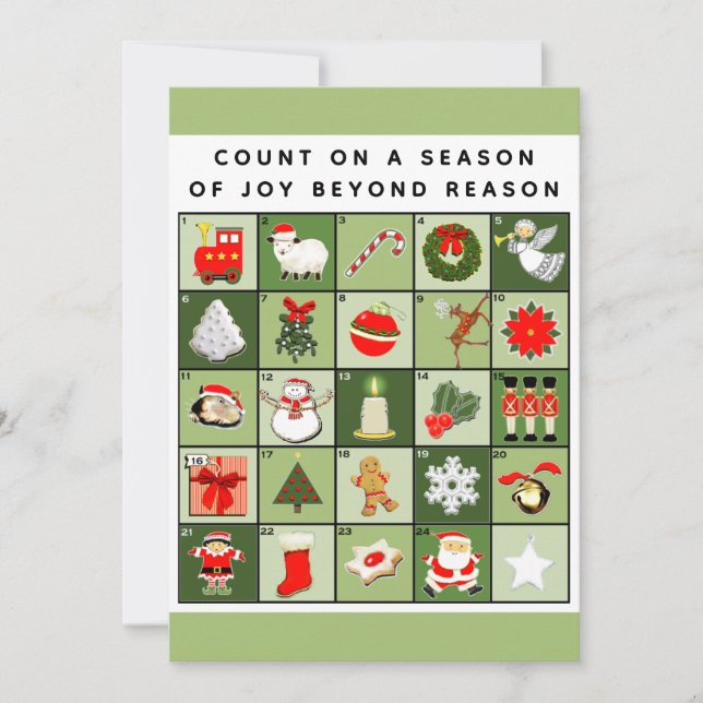 Christmas Advent Calendar Cards (Front)