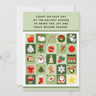 Christmas Advent Calendar Cards