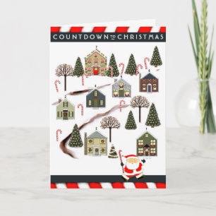 Christmas Advent Calendar Holiday Card
