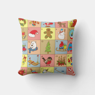 Christmas Advent: Doodle Element Collection Cushion