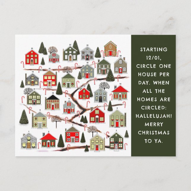 Christmas Advent Holiday Cards (Front)
